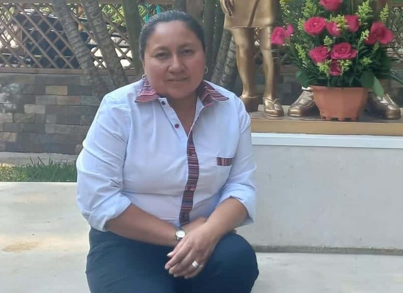 Mónica Santos, profesora de Chiantla, Huehuetenango.